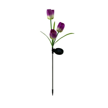 

Solar Flower Simulation Ground Lamp LED Lawn Lamp Outdoor Rose Garden