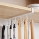 thumbnail image 3 of Estante De Almacenamiento De Cocina Estilo Japonés Doble Fila 10 Ganchos Armario De Metal Colgador Gancho Estante Montaje En Pared Gancho De Armario Sin Costura Perforado, 3 of 7