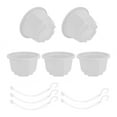 thumbnail image 3 of Miangastore White Orchid Containers for Study Room 5Set, 3 of 8
