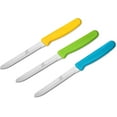 thumbnail image 2 of IPOHVUG All-Purpose Knives Aerospace Precision Rounded Tip - Home And Kitchen Supplies - Serrated Steak Knives Set | Made in USA (3 Pack  Bahama Blue), 2 of 4