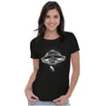 thumbnail image 3 of Funny UFO Alien Abduction Humor Womens Slim Fit Graphic Tee Brisco Brands X, 3 of 5