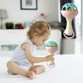 thumbnail image 6 of Twfbrm Rattles Toys, Sensory Montessori Learning Toy, Easy-Grasp Handbell with Soft Silicone Teething Toys, Handheld Shaking Rattles Toy Infant Chew Toys Interactive Toys for 0-12 Months, 6 of 6