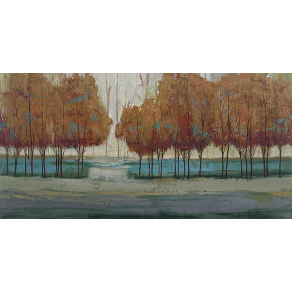 MARMONT HILL Julie Joy 'Chestnut Branches I' Painting Print on Canvas - Multi-Color 45 x 22.5