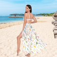 thumbnail image 5 of Women Sarong Wraps Cute Birds and Leaves Swimsuit Beach Pareo Bikini Coverups Skirt L, 5 of 7