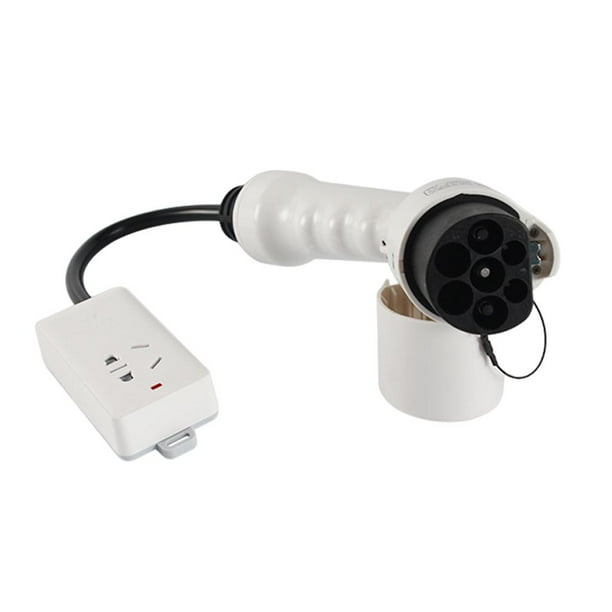 Adaptador de enchufe para cargador de 16 A a 10 A y 220 V. blanco
