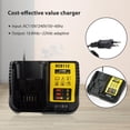 thumbnail image 4 of Cargador de batería de litio FLhrweasw para 108 V 12 V 20 V DCB101 DCB200 DCB140 2 piezas, 4 of 9