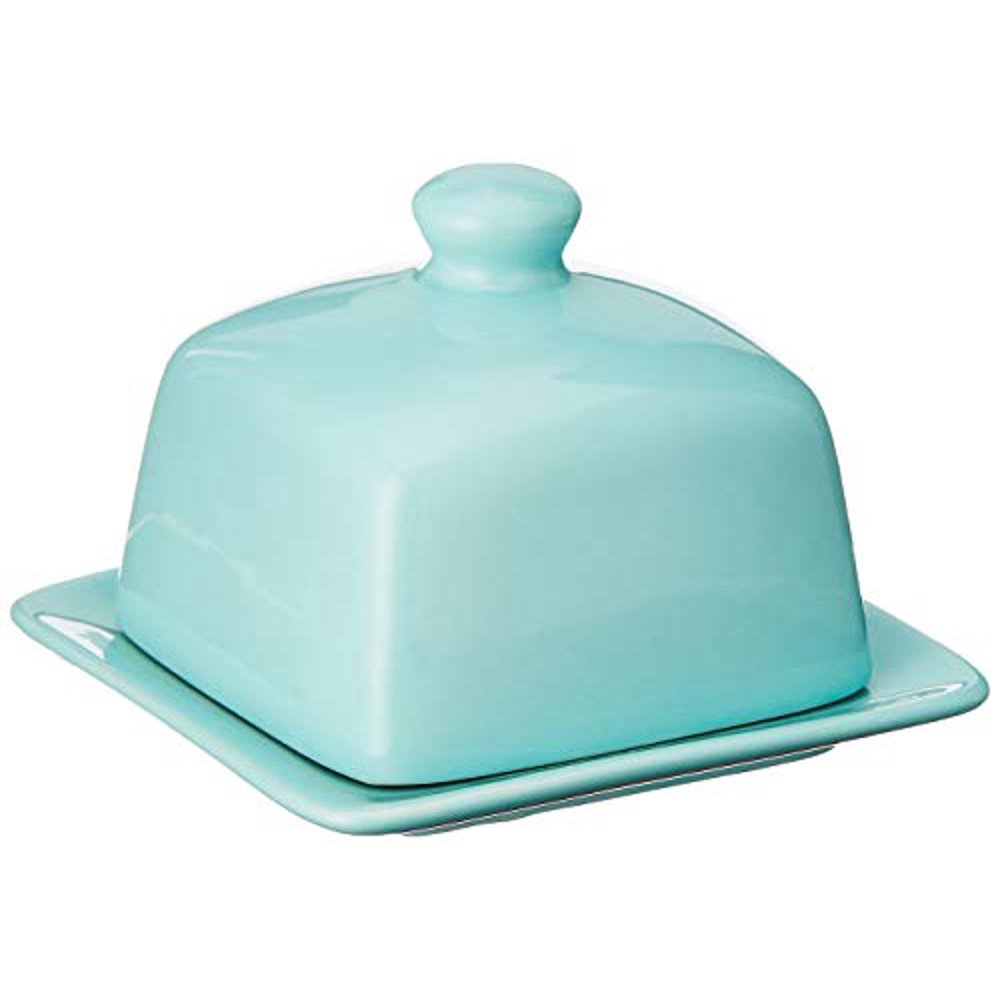 Now Designs Square Butter Dish, Eggshell