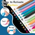 thumbnail image 4 of 12 Colors Retractable Color flow Acrylic Gel Pens, Fine Point 0.6mm, Gel Ink Pens for Coloring Books, 4 of 8