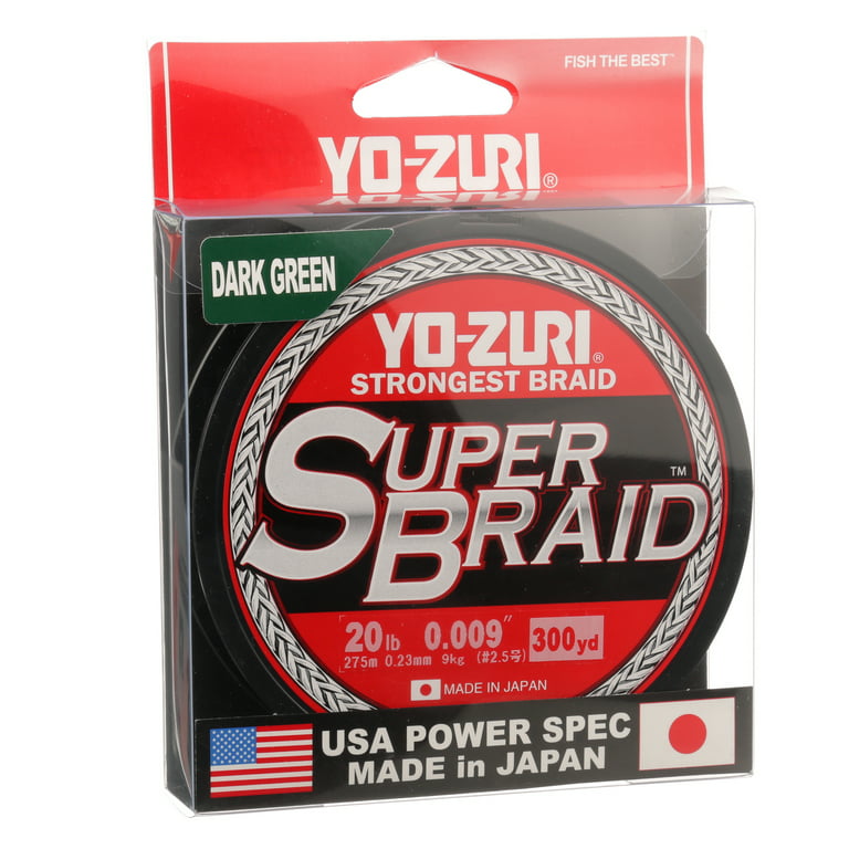 Yo-Zuri Super Braid 300 yard Spool Dark Green 20LB 