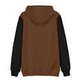 thumbnail image 4 of OUSITAID Fashion Men Hooded Sweatshirts Comfortable Hoodie Drawstring Patchwork Pocket Tops, 4 of 4
