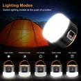 thumbnail image 3 of Linterna de camping LED recargable, luz de camping con energía solar de 1000 lm, luces de camping con control remoto portátil para tiendas de campaña, 5 modos de luz impermeable para tienda de campañ TUNC Sencillez, 3 of 5