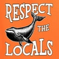 thumbnail image 6 of Wild Bobby Respect The Locals Save Our Oceans Whale Animal Lover Unisex Crewneck Graphic Sweatshirt, Orange, 3X-Large, 6 of 6