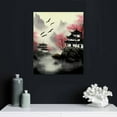 thumbnail image 4 of Nawypu Black and White Landscape Framed Wall Art decor, Traditional Chinese Painting Bathroom Pictures Canvas Wall Art with Black Frame Canvas Prints Wall Paintings Modern Artwork for Living Room, 4 of 4