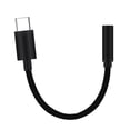 thumbnail image 1 of Sidaley Tipo-C a conector de audio de 3,5 mm Auriculares Cable Sincronización Cable de carga Tipo-C Adaptador de auriculares para Teléfono y Comunicación Negro, 1 of 6
