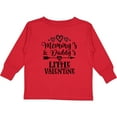 thumbnail image 3 of Inktastic Mommy Daddy Little Valentine Boys or Girls Long Sleeve Toddler T-Shirt, 3 of 5