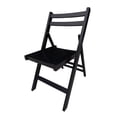 thumbnail image 6 of Set of 4 Foldable Style Party Chairs, Folding Wood Chairs, Wooden Slatted Seat for Dining Room Kitchen Balcony Wedding Occasion Events,Black, 6 of 9