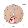 thumbnail image 1 of Falda de arpillera rústica Falda de árbol Falda de árbol de Navidad para decoración navideña, 1 of 5