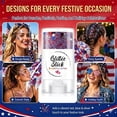 thumbnail image 4 of Meggemo Purple Body Glitter Stick Sparkling Neon Outfit Music Festival Stage Mardi Gras Hair Accessory, 4 of 7