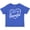 Royal Blue, variant on Inktastic I Love My Grandpa in White Chalk Heart Boys or Girls Baby T-Shirt