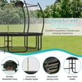 thumbnail image 4 of Euroco 16FT Trampoline with Basketball Hoop, Outdoor Trampoline with Enclosure Net for Kids and Adults, 4 of 7