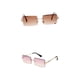 thumbnail image 1 of Gafas de terre Retro Lente Teñida Elegante Protección Gafas Patas Doradas Lente Rosa+Gafas de terre Sin Montura con Corte Rectangular Vintage Gafas con Sunnimix Gafas de sol rectangulares para mujer, 1 of 8