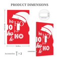 thumbnail image 3 of Fotbe Saying Ho Ho Ho Print Duplex Receptacle Wall Plate, 1-Gang 5.0" x3.0" Wall Outlet Covers, Dual Outlet Faceplates Covers, Color-matched Screws Included-Style T, 3 of 6