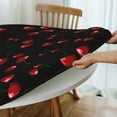 thumbnail image 5 of muroi Round Tablecloth Cherry Round Fitted Tablecloth with Elastic Edge, Waterproof Oil Proof Table Cloth Wipe Clean Table Cover for Indoor and Outdoor Fits Small, 5 of 6