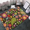 thumbnail image 3 of Shaggy Area Rug, Paisley7 Rugs for Living Room Bedroom Non Slip Door Mat Indoor Carpet Machine Washable Nursery Home Decor Floor Mats for Entryway 60x39in, 3 of 5