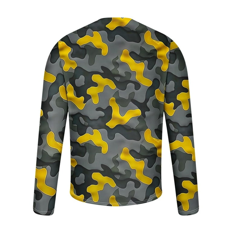 FchengtaiS Mens Long Sleeve Camo Shirts Casual Stylish
