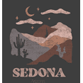 thumbnail image 2 of Adventure Society Sedona Arizona Crew Neck Short Sleeve Adult T-shirt-Medium-Charcoal, 2 of 3