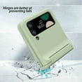 thumbnail image 3 of for Samsung Galaxy Z Flip 4 Frosted Case Cover, Heavy Duty Card Slot Slim Hard Rugged Hinge Covered Case Hinge Protective Full Coverage Case Armor for Samsung Galaxy Z Flip 4 5G, Lightgreen, 3 of 7