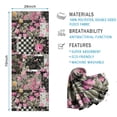 thumbnail image 2 of Pioneer Flower Floral Print Pattern Hot Yoga Mat Towel Non Slip for Hot Yoga - Quick-Drying Yoga Mat Cover with 4 Corner Pockets with Travel Bag - Hot Yoga Towel Non Slip 70"x26", 2 of 6