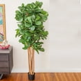 thumbnail image 5 of Nearly Natural 7' Fiddle Leaf Fig Artificial Tree, Green, 5 of 8