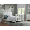 Oxford Baby Farmington 4in1 Convertible Crib, Rustic White, Wooden