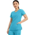 thumbnail image 5 of Infinity Cherokee Round Neck Nurse Scrub Tops for Women with 3 Pockets 360 Stretch & Wrinkle-Resistant 2624A, 5 of 9