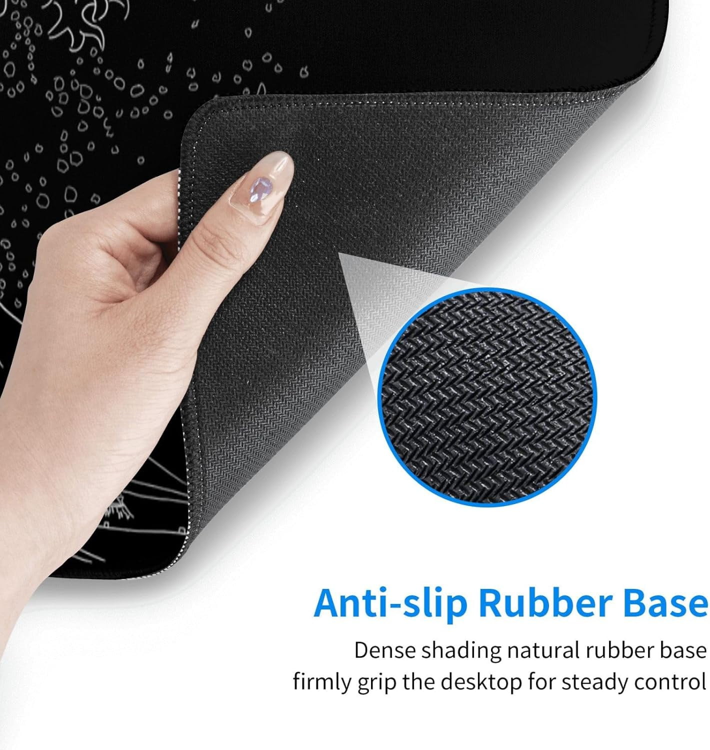 Mouse Pad, Large Japanese Desk Mat, XL Anime Gaming Keyboard Mat, Non-Slip Rubber Base, Big Extended Desk Protector for Home Office, 31.5”x11.8”