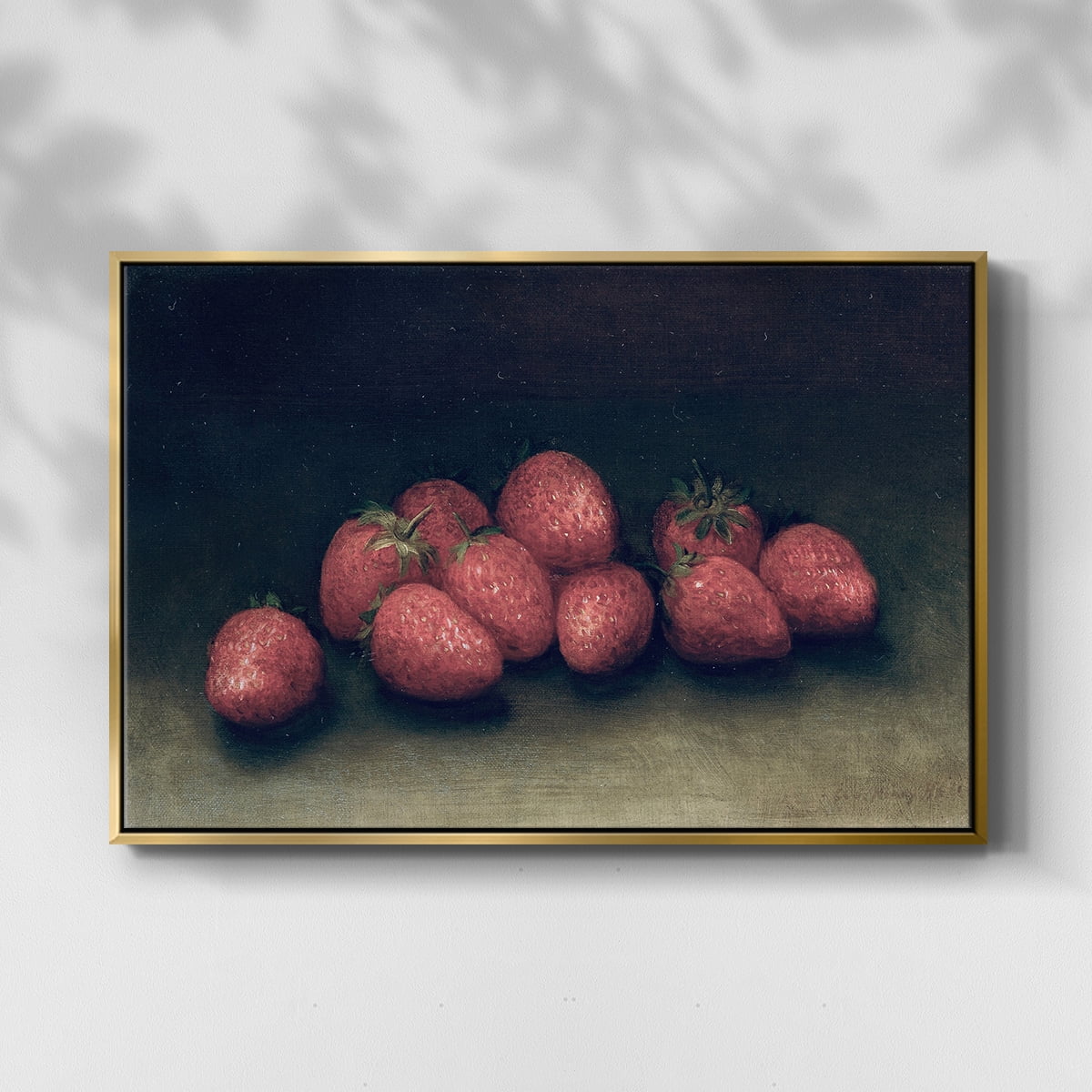 Vintage Botanical Print-XLVII By Wexford Home Framed in Gold Wood Gallery Wrapped Canvas 25 in. x 37 in.