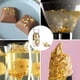 thumbnail image 3 of Papel de aluminio dorado, 2 botellas de papel de aluminio dorado para decoración de tartas, decoración de manualidades, 3 of 5
