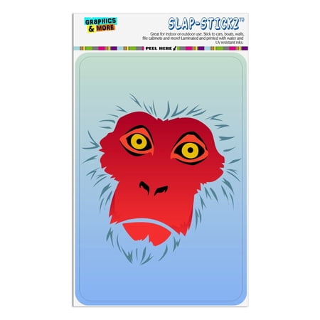 Snow Monkey Face Red Home Business Office Sign