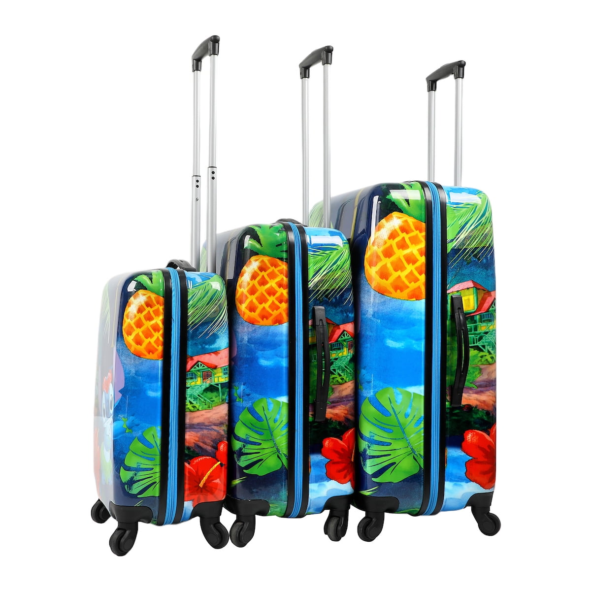 Lilo and Stitch 3-Piece Luggage Set – 20", 24", and 28" Rolling Suitcases