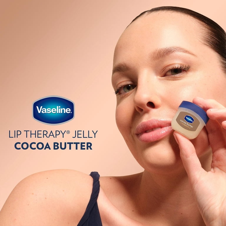 Pack of (6) Vaseline Lip Therapy Lip Balm Mini, Cocoa, 0.25 oz, Brown
