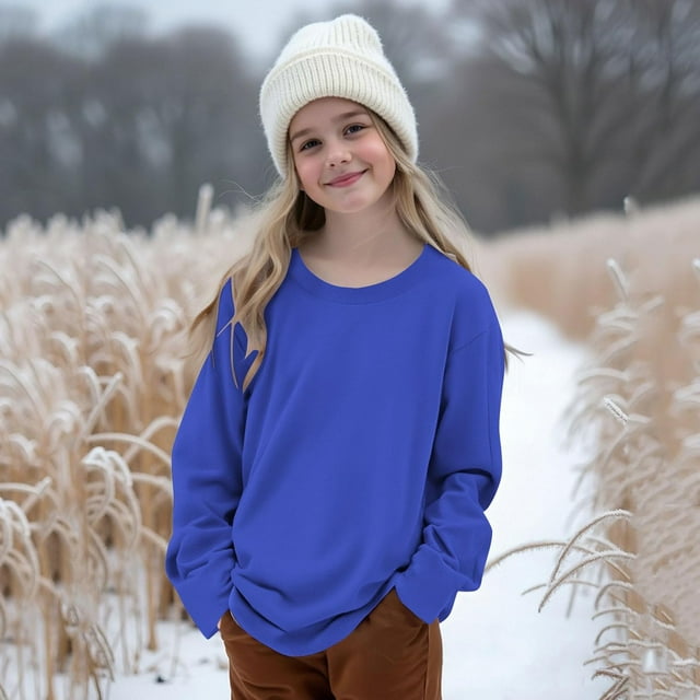 Chandail à Capuchon Fille Hiver Chaud Manches Longues Ample Chandail Décontracté Enfants Col Rond Chandail Vêtements pour Ado Ado Chandails Veste Chandail Bébé Tout-Petit Garçon Ado Garçons Garçon Chandail à Capuchon à Fermeture à Glissière Manteaux Bébé 12-18