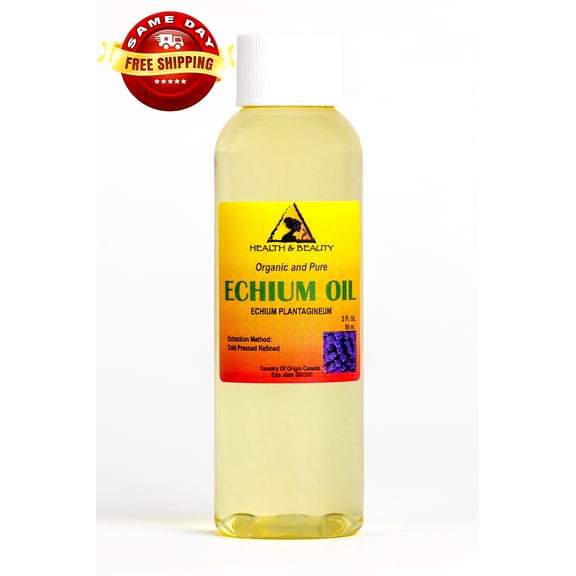 ECHIUM SEED OIL ORGANIC REFINED COLD PRESSED PREMIUM FRESH PRIME 100% PURE 2 OZ