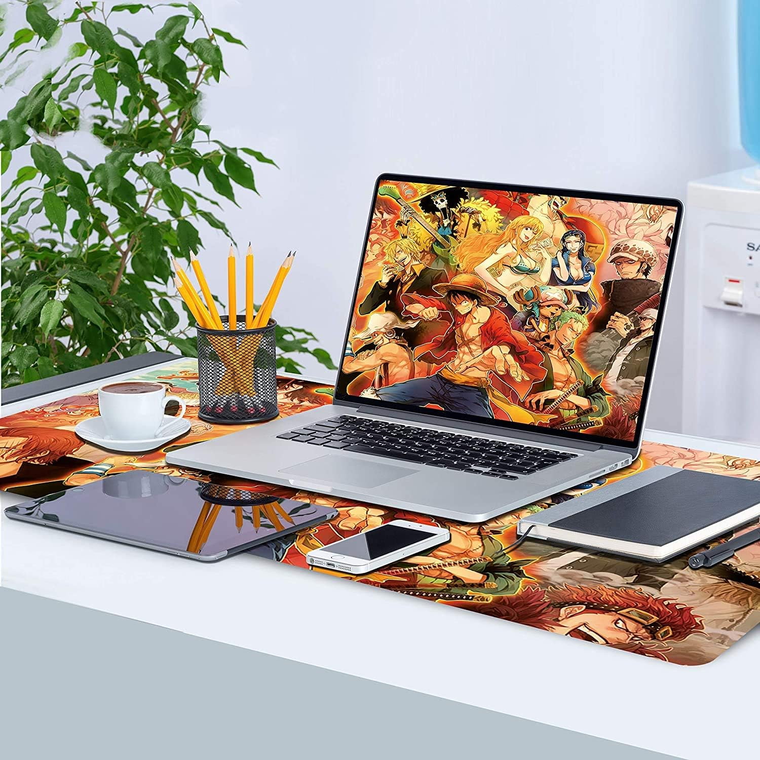 Extended Large Mouse Pad, Gaming Mouse Pad, Full Desk Keyboard Mouse Pad, XXL Bigmouse Pad with Anime, Waterproof and Anti-Skid for Office Desk Decor (35.4×15.75×0.1 inch)
