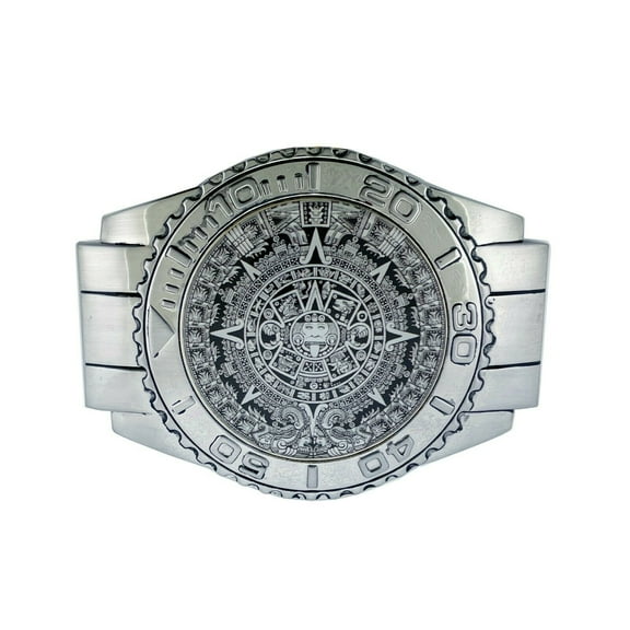 Azteca Calendar Belt Buckle Mayan Aztec Indian Roots Calendario Azteca DEL SOL