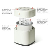 Beautiful 1.5 Qt Ice Cream Maker with Touch Activated Display, White Icing by Drew Barrymore