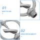 thumbnail image 4 of 2 aspersores giratorios automáticos con cabezal rociador de metal para riego de césped, sistema de riego para jardín y patio, uso en exteriores., 4 of 7