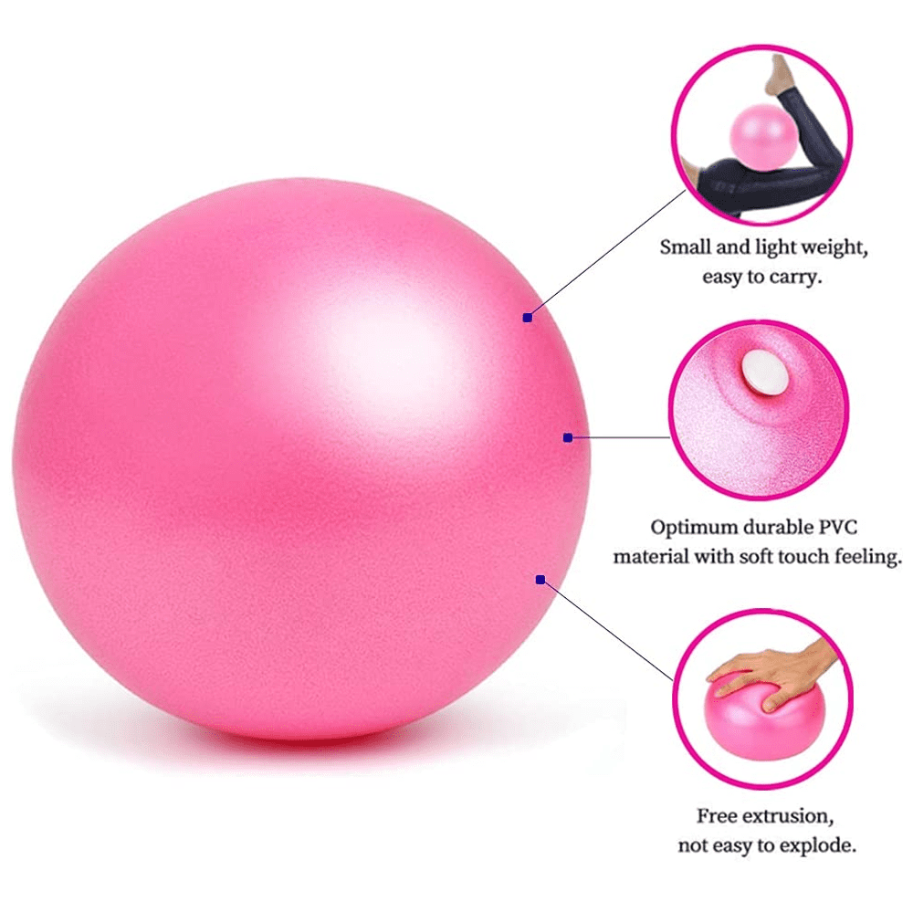 Mini Exercise Ball, Yoga Ball，Pilates Ball , Core Training and Physical Therapy, Improves Balance