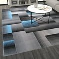 thumbnail image 3 of Masada Rugs Modern Contemporary Area Rug, Blue Grey Black (8 Feet X 10 Feet), 3 of 6