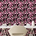 thumbnail image 2 of Ambesonne Spring Peel & Stick Wallpaper for Home, Bougainvillea Flowers Print, 13"x100", Hot Pink Reseda Green, 2 of 5